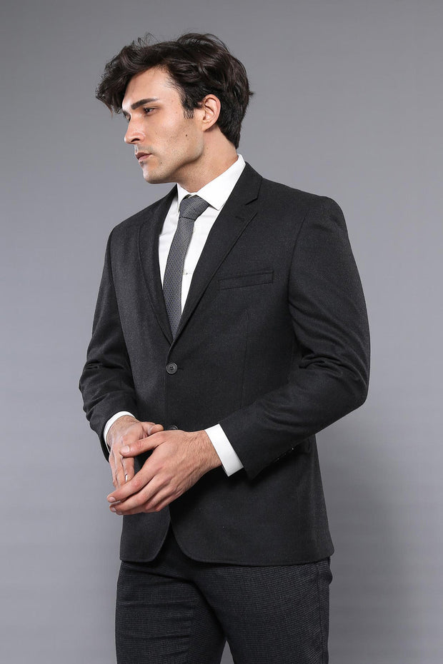 4 Drop Cachet Smoked Men Blazer - Wessi