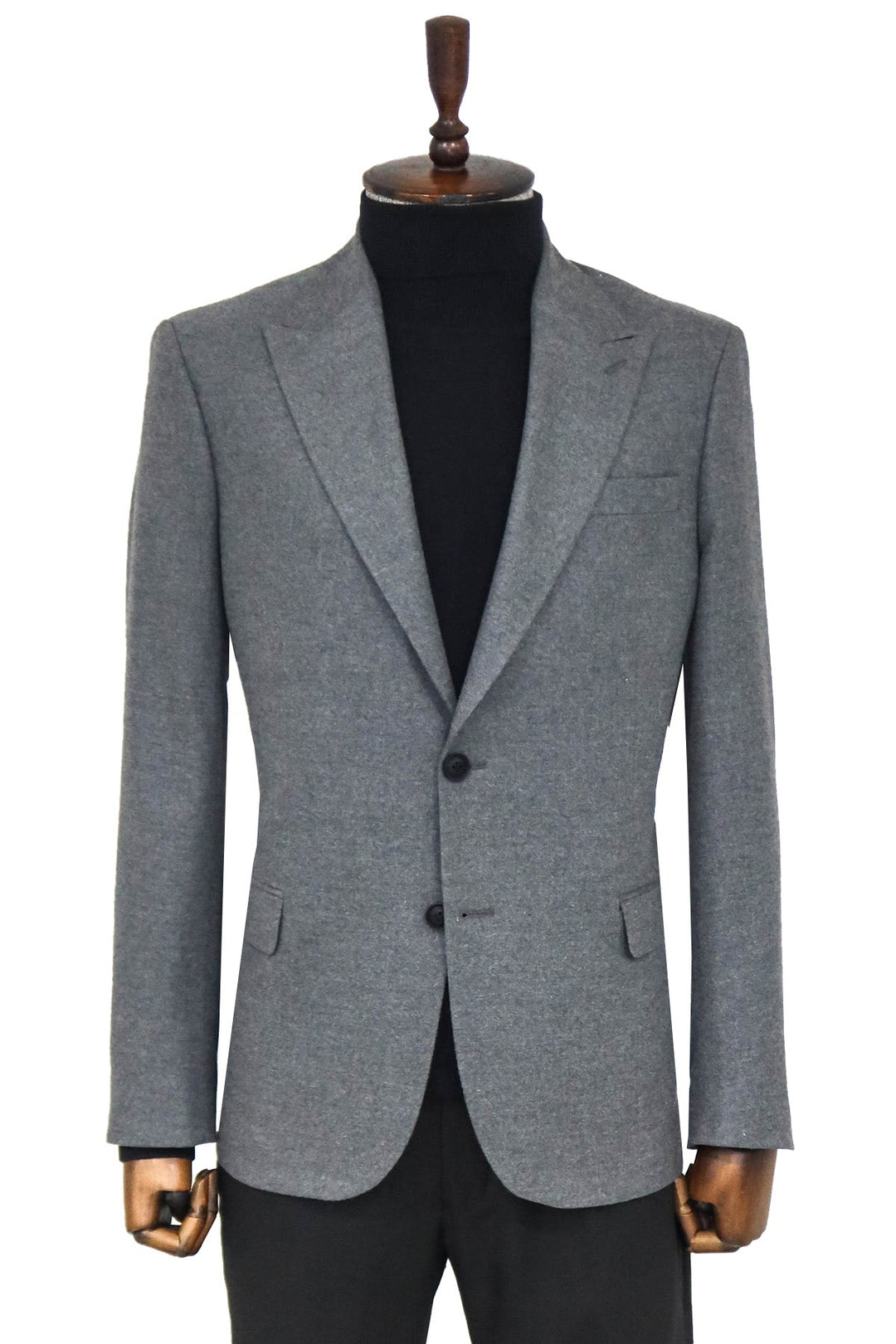 Plain Slim Fit Sport Grey Men Blazer Wessi