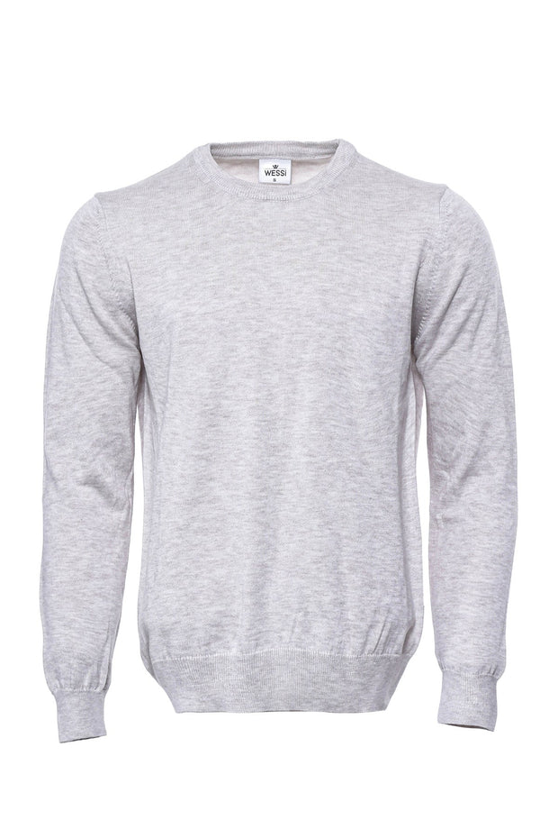 Beige Crew Neck Sweater - Wessi