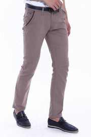 Gabardin Pockets Cream Men Pants - Wessi