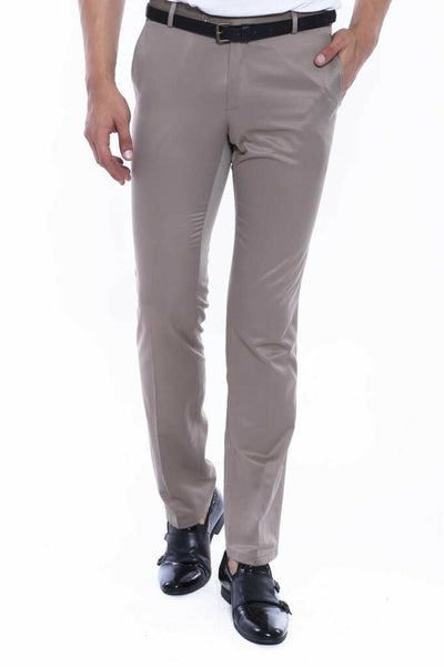 Amblemed Covered Pocket Cotton Cream Color Pants