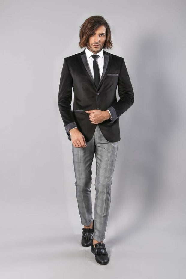 Black Velvet Jacket for Men | Wessi
