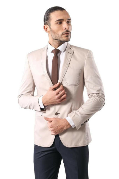 Colorful Yarn Elbow Modeled Blazer 3-piece-suit, 34, 40, 6 Drop, Basic, Casual Blazer, Essentials, Italian Suit, Men's Blazers, Modern Fit, Peak, Peak Lapel, Pink, Plain, purple, Slim Fit, Sl