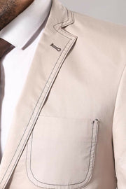 Colorful Yarn Elbow Modeled Blazer 3-piece-suit, 34, 40, 6 Drop, Basic, Casual Blazer, Essentials, Italian Suit, Men's Blazers, Modern Fit, Peak, Peak Lapel, Pink, Plain, purple, Slim Fit, Sl