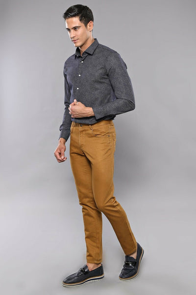 Cotton Tan Color 5 Pocket Slim Fit Trousers | Wessi 3-piece-suit, 30, 32, 34, 36, Basic, Brown, Casual, Daily, Modern Fit, Office, Plain, Slim Fit, Slim Fit Trousers, tan, Trouser TrouserSlim