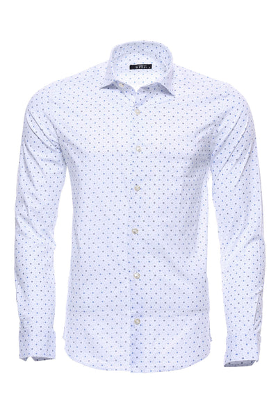 Dot Patterned Cream Color Shirt Casual, Cuff, Daily, Dot Patterned, Floral Shirt, Italian, Long Sleeve, M, Modern Fit, Patterned, S, Shirt, Slim Fit, XL ShirtFloral Shirt - wessi