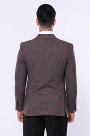 Gingham Black Blazer 3-piece-suit, 36, 38, 40, 42, 44, 46, 48, Black, Black Blazer, Men's Blazers, Modern Fit, Peak, Peak Lapel, Slim Fit Men's BlazersBlack Blazer - wessi