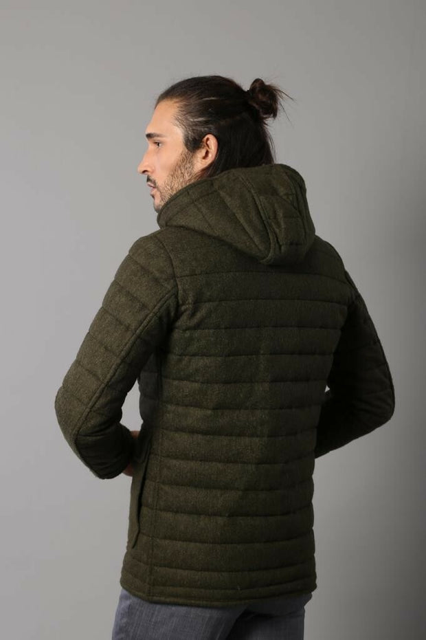 Green felt coat online