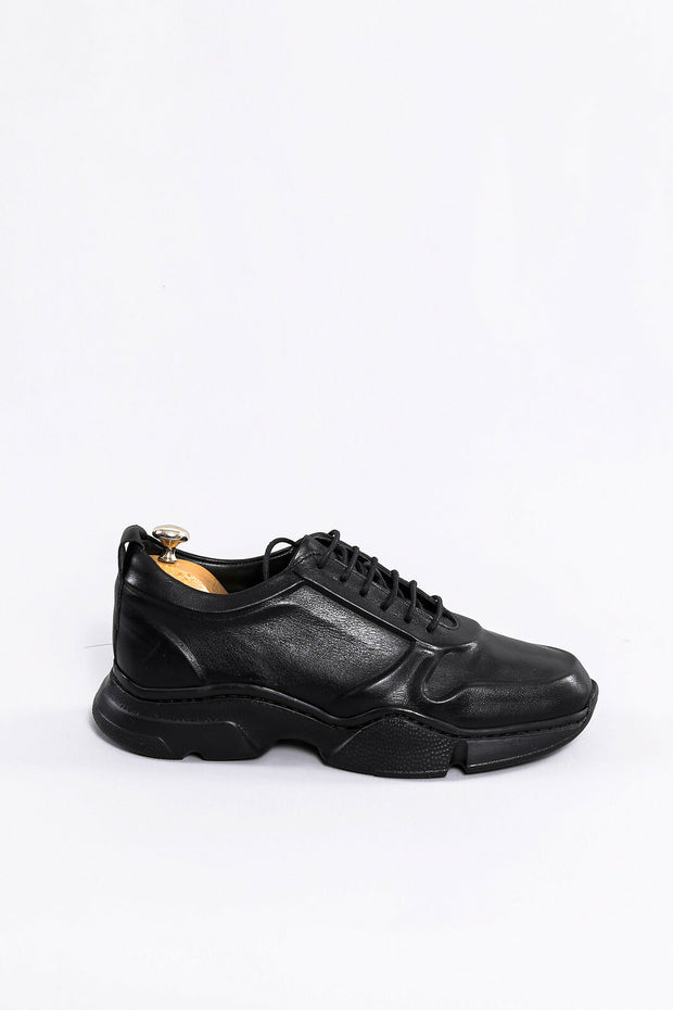 Leather Black Ugly Shoes Wessi