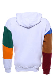 Multicolor Patchwork Hooded Sweatshirt Modern Fit, Printed, purple, Slim Fit, Sport Clothing, Sweatshirt, Sweatshirt Hooded Sport ClothingSweatshirt - wessi