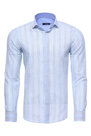 Plaid Sky Blue Shirt 3-piece-suit, Casual, Checked, Cuff, Daily, Italian, L, Long Sleeve, M, Modern Fit, Office, Patterned, Plaid, Plaid Shirt, S, Shirt, Slim Fit, Sport, XL, XXL ShirtPlaid S