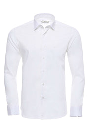 Poly Cotton Slim Fit Cream Shirt 3-piece-suit, Basic, Casual, Daily, Essentials, Italian, Modern Fit, Office, Plain, Shirt, Slim Fit, Slim Fit Shirt, Sport ShirtSlim Fit Shirt - wessi