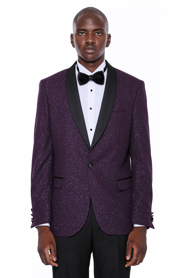 Men's purple tuxedo jacket online