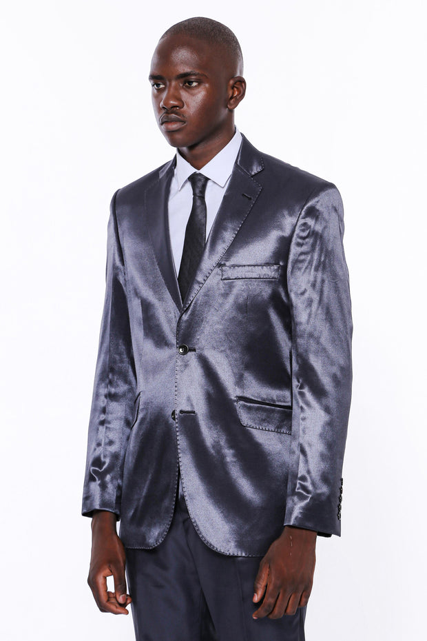 Metallic 2025 blue tuxedo