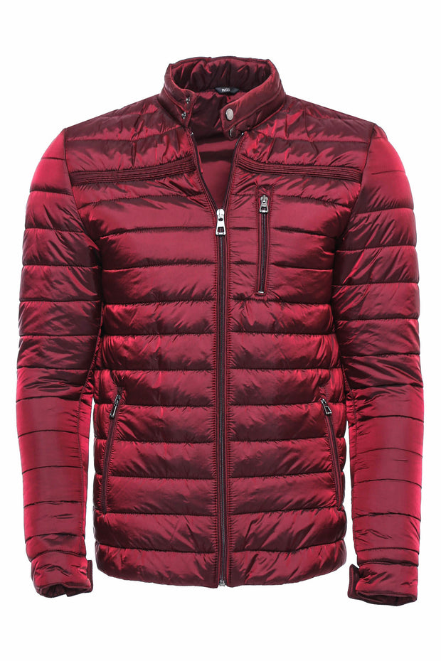 Shiny Burgundy Men s Down Coat Wessi