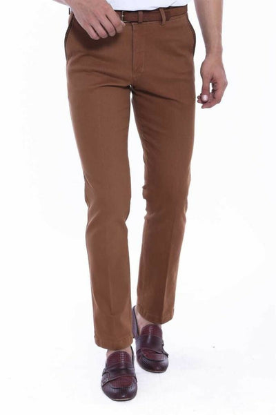 Tan Color Plain Cotton Pants 3-piece-suit, 30, 32, 34, 36, 38, 40, Basic, Casual, Daily, Essentials, Modern Fit, Office, Plain, Slim Fit, Slim Fit Trousers, tan, Trouser TrouserSlim Fit Trous