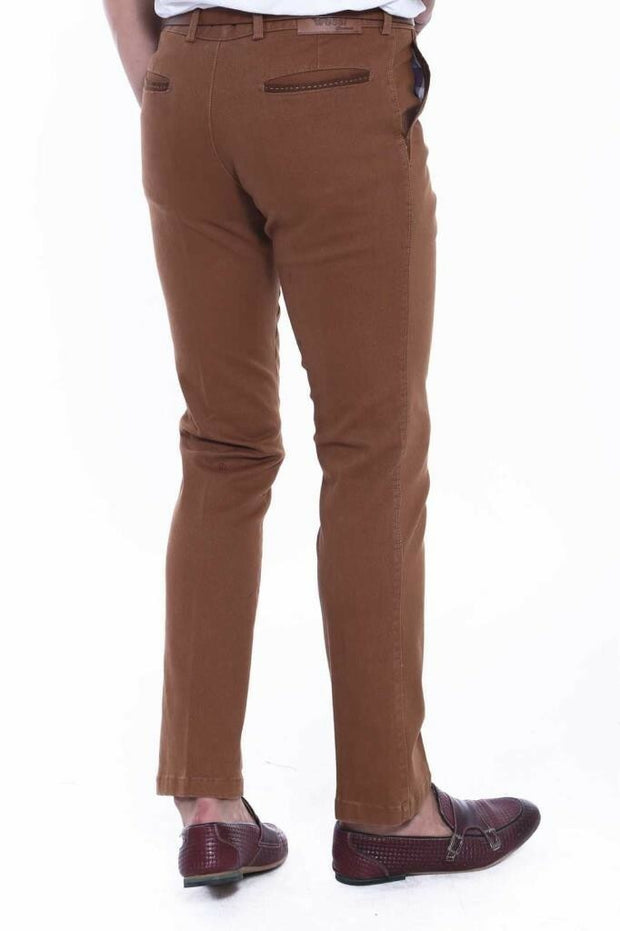 Tan Color Plain Cotton Pants 3-piece-suit, 30, 32, 34, 36, 38, 40, Basic, Casual, Daily, Essentials, Modern Fit, Office, Plain, Slim Fit, Slim Fit Trousers, tan, Trouser TrouserSlim Fit Trous