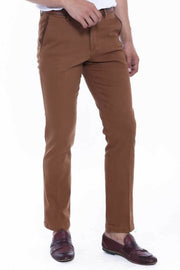 Tan Color Plain Cotton Pants 3-piece-suit, 30, 32, 34, 36, 38, 40, Basic, Casual, Daily, Essentials, Modern Fit, Office, Plain, Slim Fit, Slim Fit Trousers, tan, Trouser TrouserSlim Fit Trous