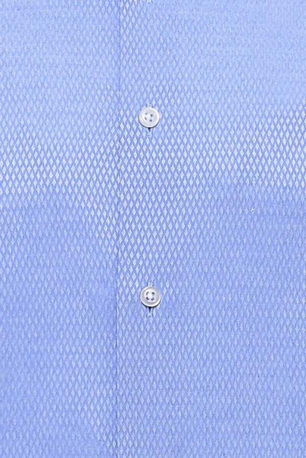 Patterned Casual Sky Blue Shirt 3-piece-suit, blue, Cuff, Daily, Dot Patterned, Essentials, Italian, L, Long Sleeve, M, Modern Fit, Office, Patterned, S, Shirt, Slim Fit, Slim Fit Shirt, XL S